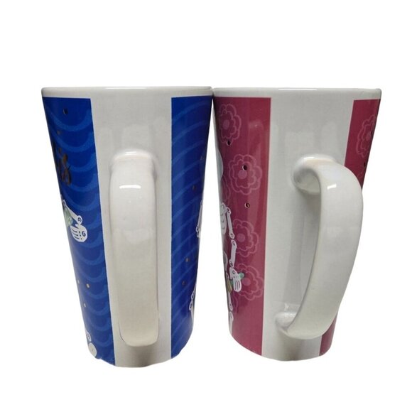 His &‎ Hers Skeleton Coffee Mugs Ceramic 16 oz Dia de Los Muertos Design - Picture 7 of 9